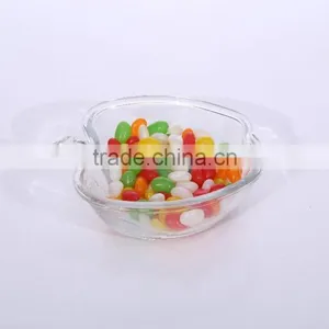 Apple Shaped Decorative Cheap Clear Glass Christmas Candy Jar thumbnail-1