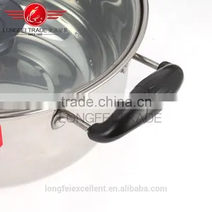 Zhejiang China Insulation Handle Cheap Best Quality Wholesale Stainless Steel American High Cookware Soup Pot thumbnail-3