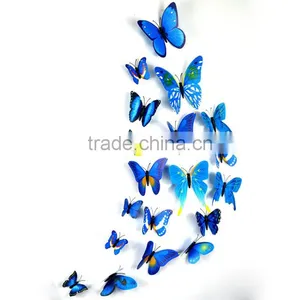 12PCS 3D Butterfly Wall Stickers Decoration Art Decorations 4 Size thumbnail-4