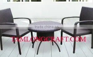 PLASTIC RATTAN SOFA SET/ WICKER FURNITURE TCC-P061B thumbnail-1