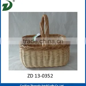 Pure Handmade Willow Basket for Picnic thumbnail-5