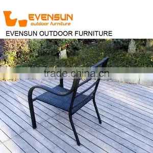 Wholesale China Manufacture Outdoor Patio Wicker Dining Sets Cheap Wicker Outdoor Rattan Side Chair thumbnail-1