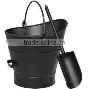 Metal Coal Bucket With Shovel thumbnail-3