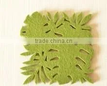 High Quality New Fashion Eco Custom Laser Cut Polyester Felt Tea Coaster Bar Mat Custom Design Manufacturer thumbnail-1