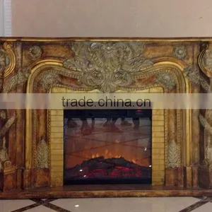 Living Room Furniture Fireplace With Wall Mirror For Interior Decoration thumbnail-5