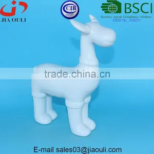 Christmas Decorations White Ceramic Deer for Table Decorations thumbnail-4