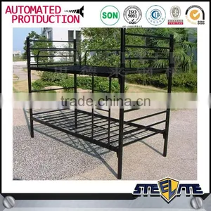 Dormitory Furniture Cheap Metal Double Metal Sheet Tube Metal Bunk Bed for Adults thumbnail-2
