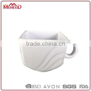 Houseware Items Cheap China Drinkware Melamine White Plastic Tea Cups in Bulk thumbnail-1