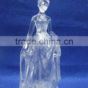Clear Acrylic Manufacturer LED Flashing Bride in Wedding Dresses Decorations Gift thumbnail-4