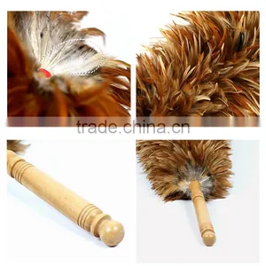 Wood Handle Cock Feather Duster thumbnail-6