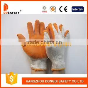 DDSAFETY 2017 Knitted Gloves With Orange Latex Coated Safety Working Gloves thumbnail-1