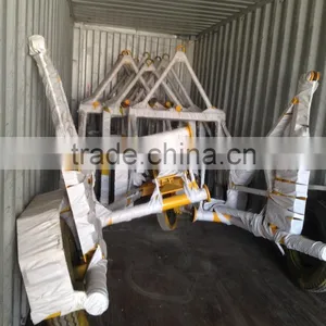Supply Mini Optical Fiber Cable Reel Trailer Max 1.5T ,CHINA / Hydraulic Steel Wire Rope Drum Trailer thumbnail-6
