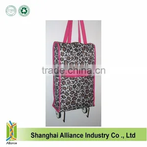 Folding Shopping Trolley Bag With 2 Wheels thumbnail-3