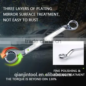 QJ-T03 Quality Offset Double Open Ring Spanner thumbnail-3