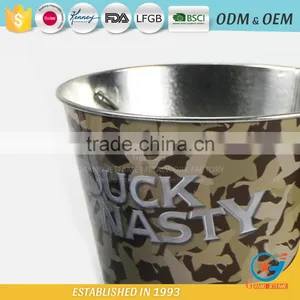 Garden Iron and Zinc Powder Coated Metal Flowers Water Bucket Florist Flower Buckets thumbnail-6