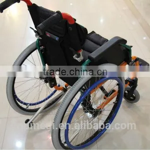 Topmedi Homecare Folding Manual Aluminum Light Wheelchair for Disabled Children thumbnail-6