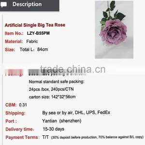High Quality Valentine Gift Big Tea Rose Buy Direct From China Factory thumbnail-2