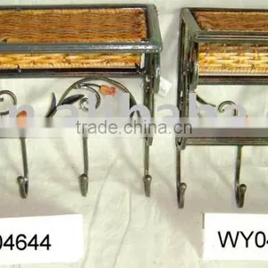 Home Rattan Weaven Metal Storage Holder Shelf & Rack in Bathroom thumbnail-1