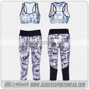 Wholesale Breathable Spandex Women Yoga Sports Pants, Fitness Sportswear thumbnail-3