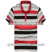 Wholesale Cotton Stripes Design Shirts Men Polo T-shirt thumbnail-2