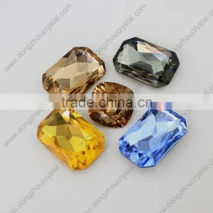 Fashion Octagon Crystal Stone Colorful Glass Bead From Pujiang thumbnail-1