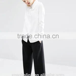 Best Selling Ladies Organic Cotton Office Shirts OEM Service thumbnail-3