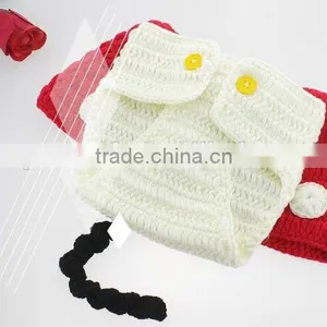 Handmade Crochet Minnie Costume Baby Crochet Outfits Baby Photography Props thumbnail-4