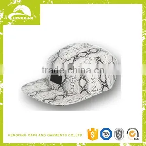 Custom Logo Flat Brim 5 Panel Hats thumbnail-1