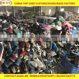 Africa Buyers Hot Sale Cream Quality Sorted Used Shoes From China Second Hand Shoes Warehouse thumbnail-2
