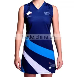 Wholesale Custom Girls Sexy Sublimation Sport Netball Uniform Dress, Netball Jersey Skirts thumbnail-2