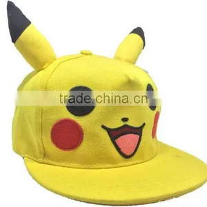 Wholesale Cheap Custom Crazy Party Funny Embroidery 5 Panel Pokemon Hat thumbnail-2