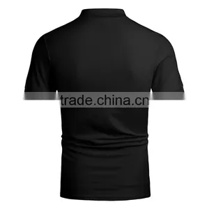 Bulk Sale Plain Model Black Sport Cheap Polo Shirt 100% Polyester Dry Fit thumbnail-4