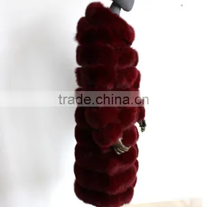 Myfur European Style Top Selling Real Fox Fur Products Cheap Women Knee Length Winter Coat thumbnail-5