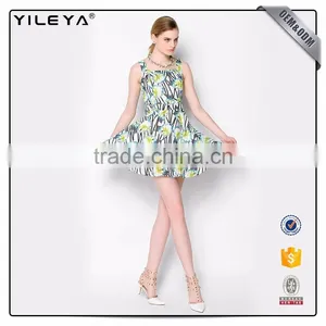 Cute Pattern Floral-Printing Advanced Apparel Dresses thumbnail-5