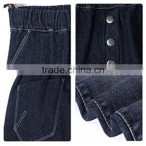 2016 China Apperal Factory 100% Cotton Latest Fashion 3 Metal Button Design Denim Wholesale Kids Jeans thumbnail-3