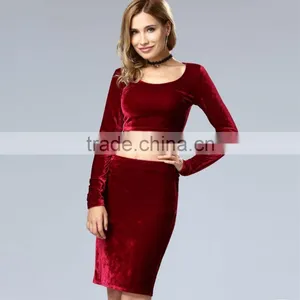All Have in Stock Top Quality Long Sleeve Bodycon Dress for Women 2017 thumbnail-1