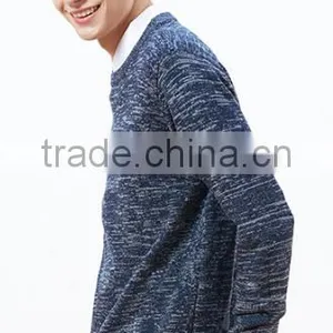 Mens High Quality Jacquard Knit Custom Sweater for Wholesale thumbnail-3