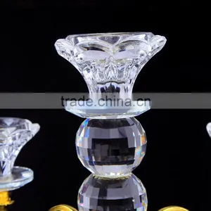 High Quality 5 Arms Crystal Centerpieces Votives Candle Holders Suitable for Wedding Decoration thumbnail-4