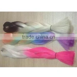 Factory Wholesale Synthetic Hair Material Heat Resistant Fiber For Braids Crochet Synthetic Braiding Hair thumbnail-2