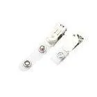 Meeting, Company and School Metal Popper Flip Top Silver Name Badge Holder Clip 30280 thumbnail-1