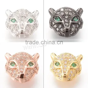 Latest Design Beads Necklace Leopard cz Micro Pave Beads thumbnail-2