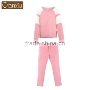 Logo Printed Qianxiu Cotton and Modal Wholesale Ladies Winter Sleepwear thumbnail-4