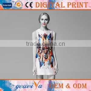 OEM Custom Sleeveless Dress Digital Printed Clothes thumbnail-1