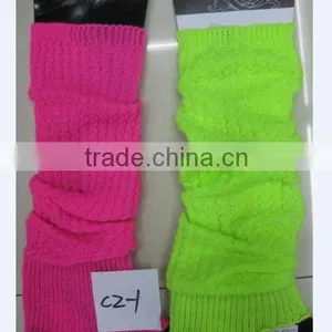 Lady Knitted Leg Warmers Fluorescence Leg Warmer Fashion Colors thumbnail-1