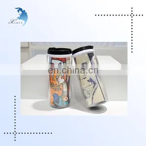 Promotional 16 Oz Double Wall Plastic Plastic Thermal Mug thumbnail-4