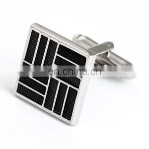 Simple Black Streak Shirt Men Cheap Cufflinks thumbnail-5