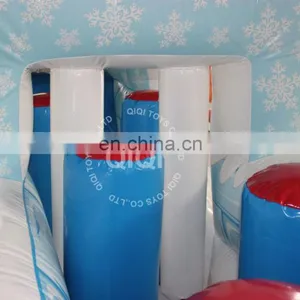Winter Theme Three Part Obstacle Course Inflatable Bouncer With Slide thumbnail-6
