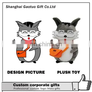 Factory Wholesale Soft Stuffed Cartoon Animal Promotional Custom Plush Toy thumbnail-4