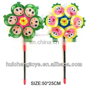 Wholesale Outdoor Play Plastic Smiley Kids Toy Windmills for Sale thumbnail-1