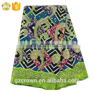 2017High-quality Top Fashion New Designs French Lace Wax Print Fabric African Lace for Make ClothesH170111014 thumbnail-2